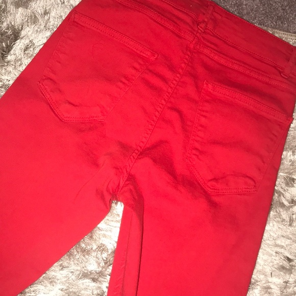 Zara Red Skinny Jeans - Picture 3 of 3